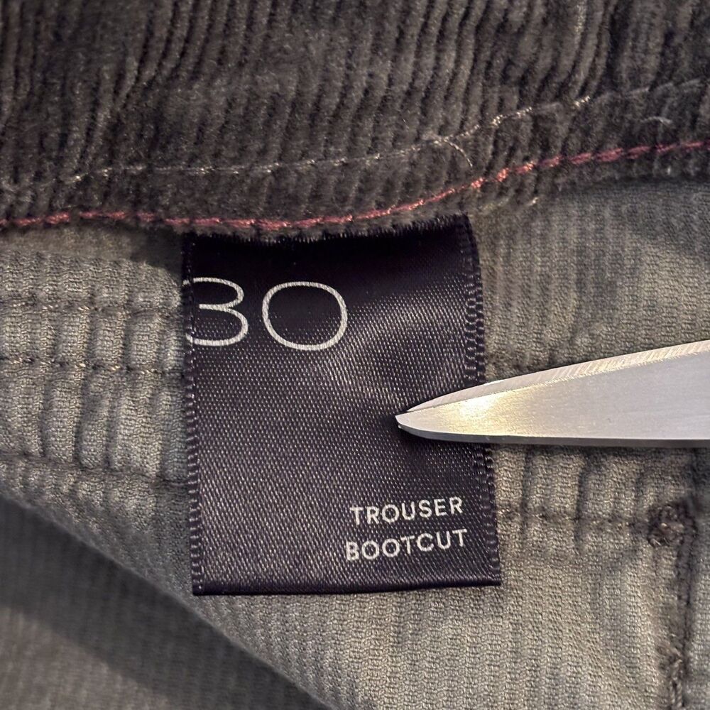 Anthropologie Pilcro 30 Bootcut Green Corduroy Trouser Pants Boho Hippie Goblin - Picture 11 of 14